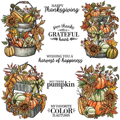 Thanksgiving Pumpkin Harvest Clear Stamps