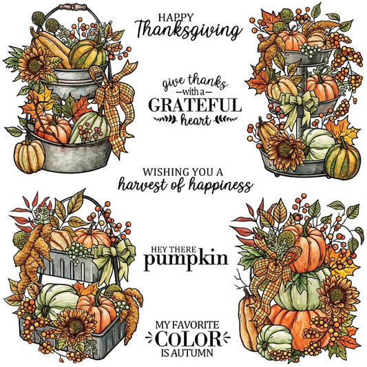 Thanksgiving Pumpkin Harvest Clear Stamps