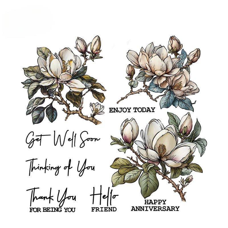 Flowers Dies & Stamps Set