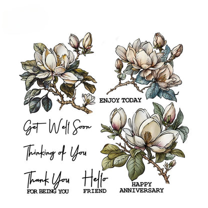 Flowers Dies & Stamps Set