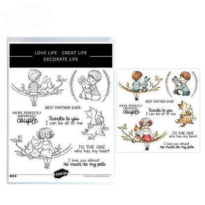 Children & Pets Dies & Stamps Set