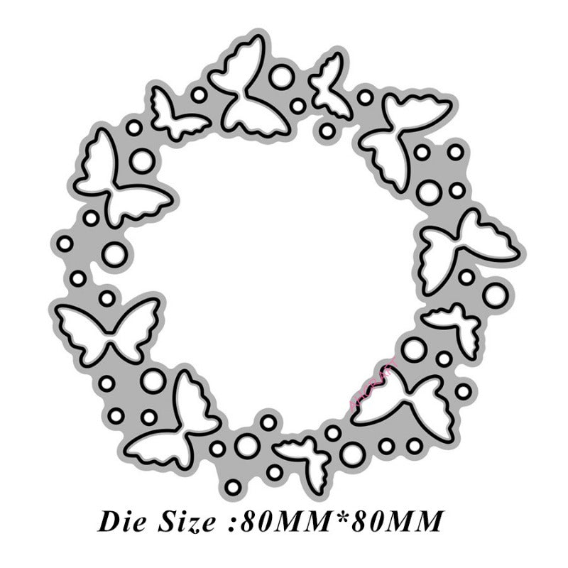 Butterfly Wreath Metal Cutting Dies