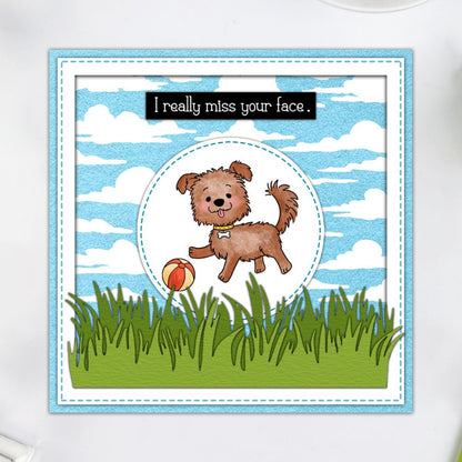 Animal Puppy Dies & Stamps Set