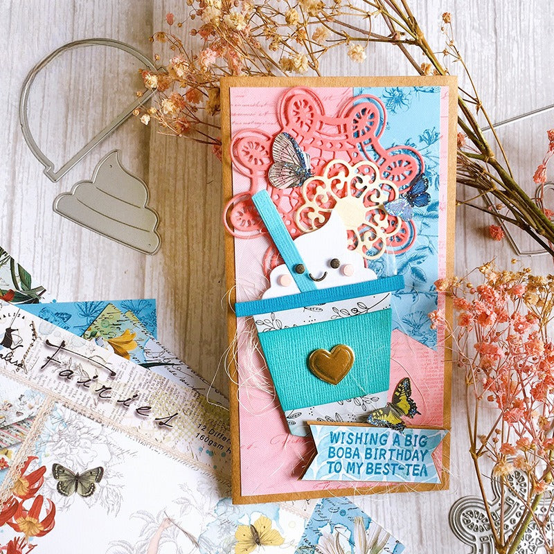 Cute Coffee Cup Metal Cutting Dies