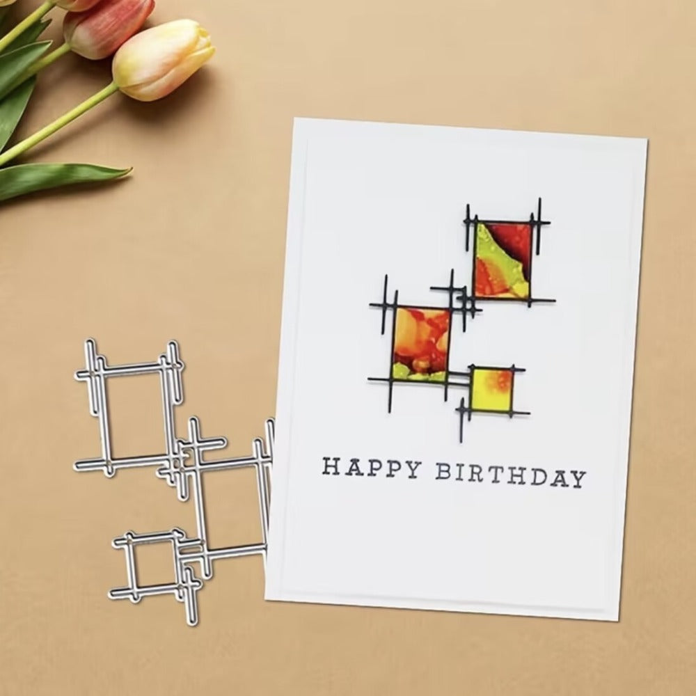 Three Small Photo Frames Metal Cutting Dies