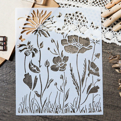 Flowers DIY Painting Hollow Stencil