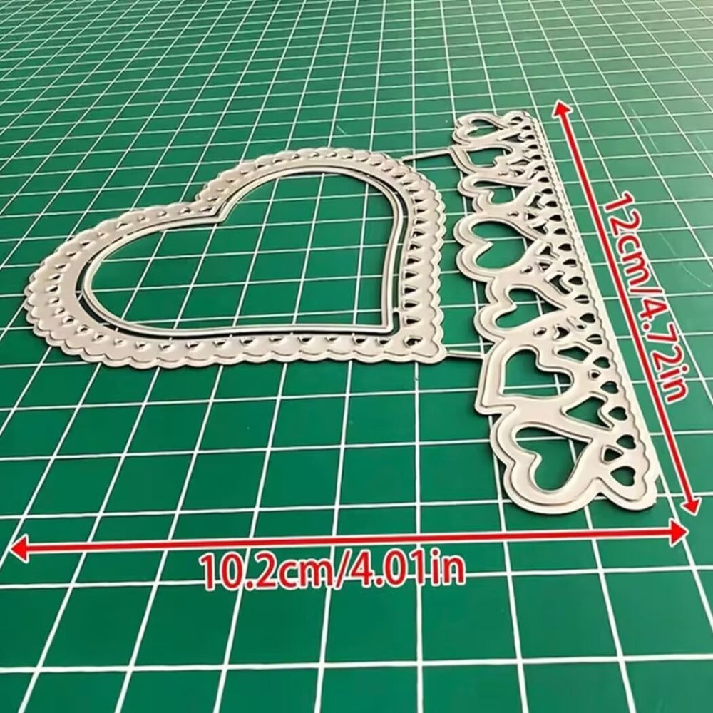 Heart-shaped Lace Metal Cutting Dies