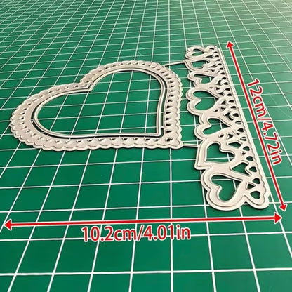 Heart-shaped Lace Metal Cutting Dies