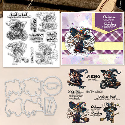 Halloween Witch Dies & Stamps Set