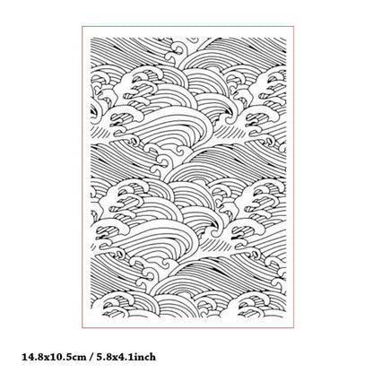 Sea Water Wave Plastic Embossing Folder