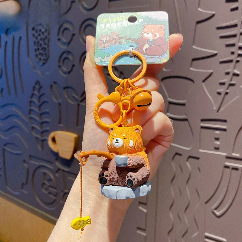 Cute Pet Fishing Keychain