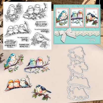 Cute Birds Dies & Stamps Set