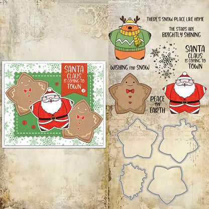 Santa Claus Star Dies & Stamps Set