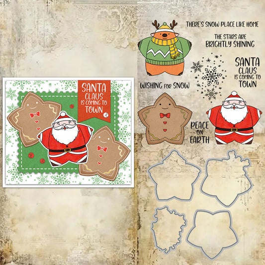 Santa Claus Star Dies & Stamps Set