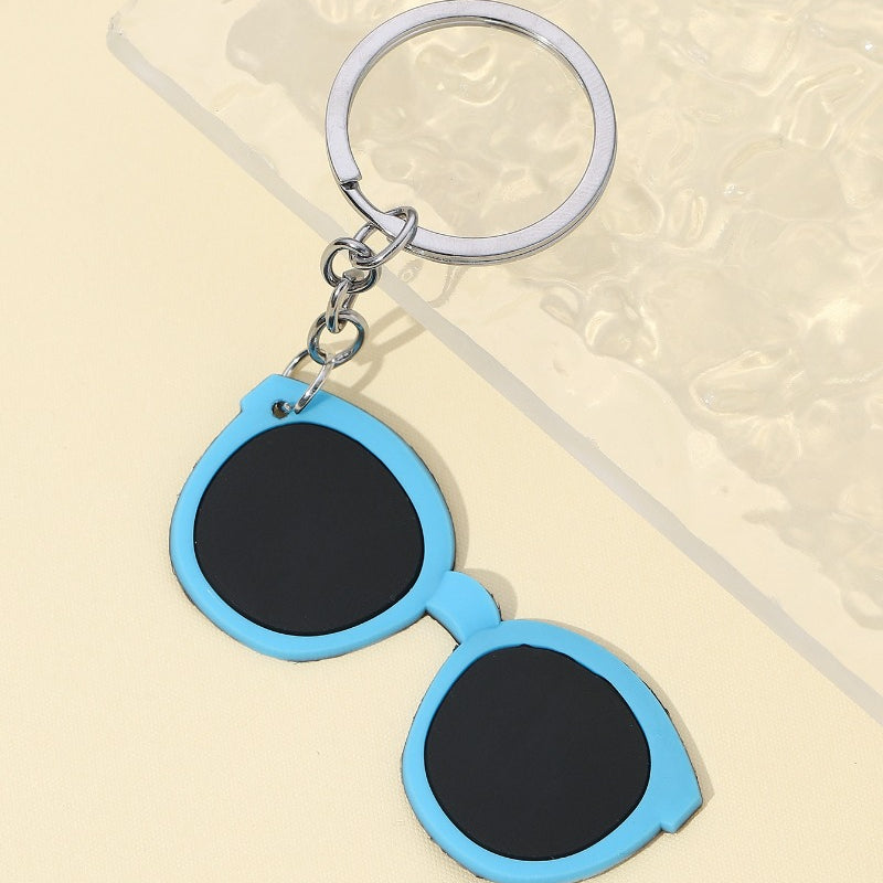 Cute Silicone Glasses Keychain