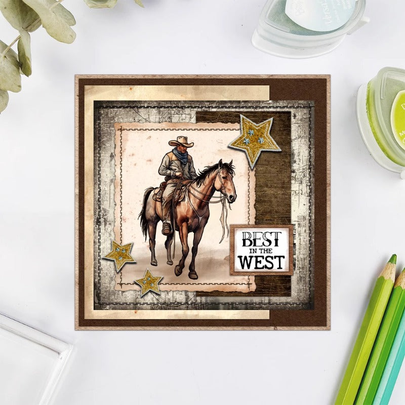 Cool Cowboy Tractor and Boots Clear Stamps