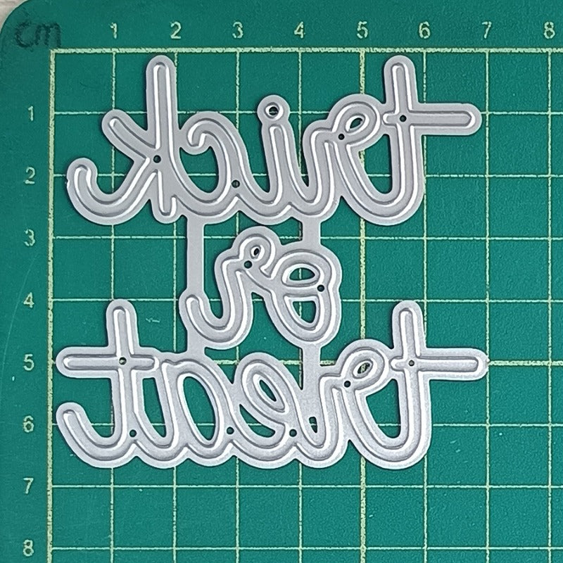 "Trick or Treat" Words Metal Cutting Dies