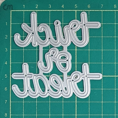 "Trick or Treat" Words Metal Cutting Dies