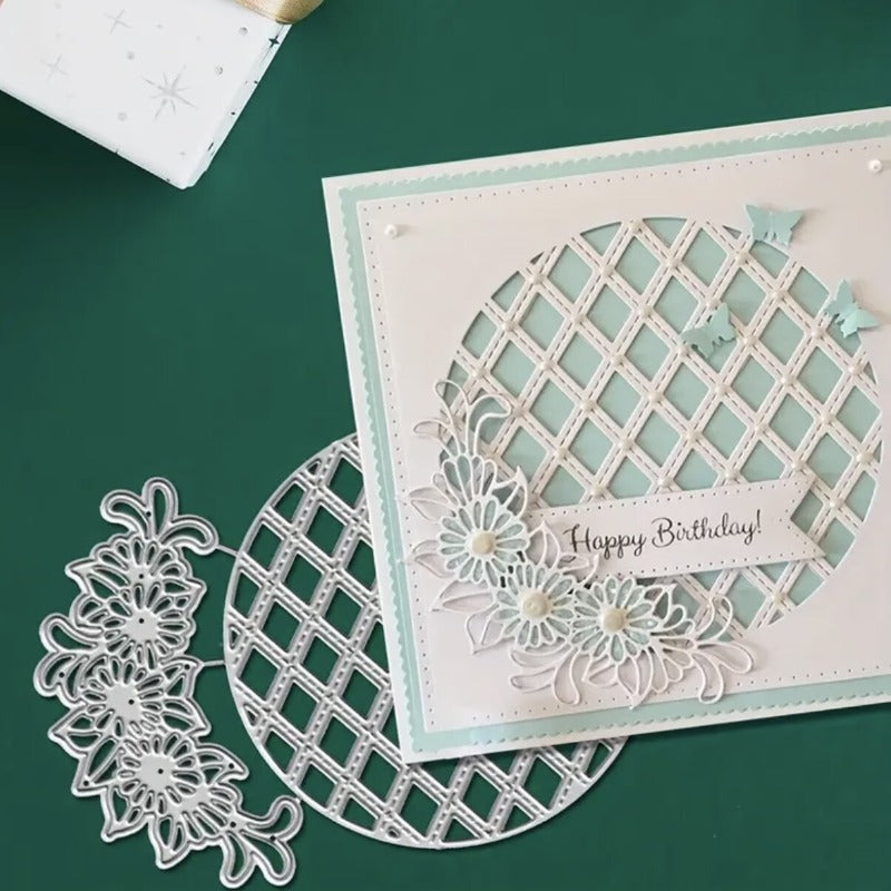 Circular Lace Hollowed-out Flower Cutting Dies