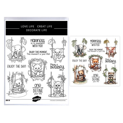 Small Animals Swing Clear Stamps