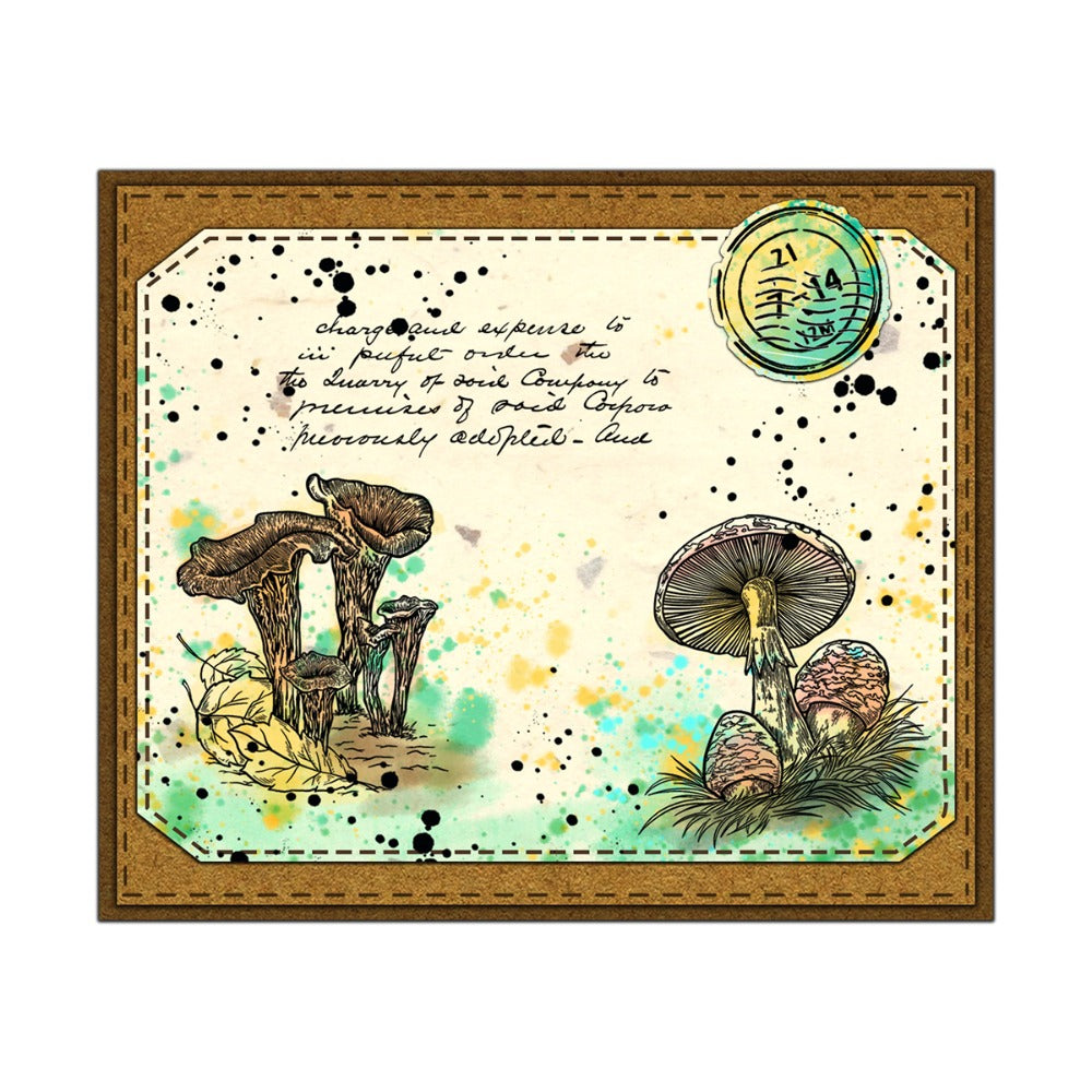 Mushroom Theme Dies & Stamps Set