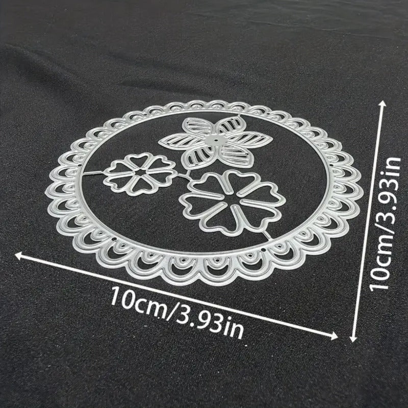 Lace-Trimmed Circle Metal Cutting Dies
