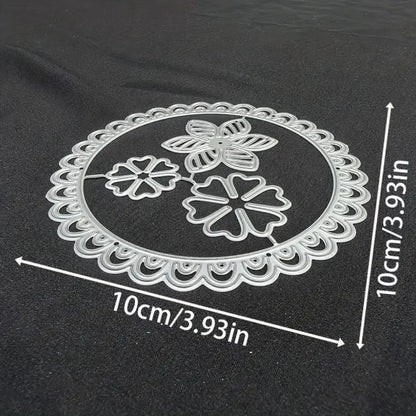 Lace-Trimmed Circle Metal Cutting Dies