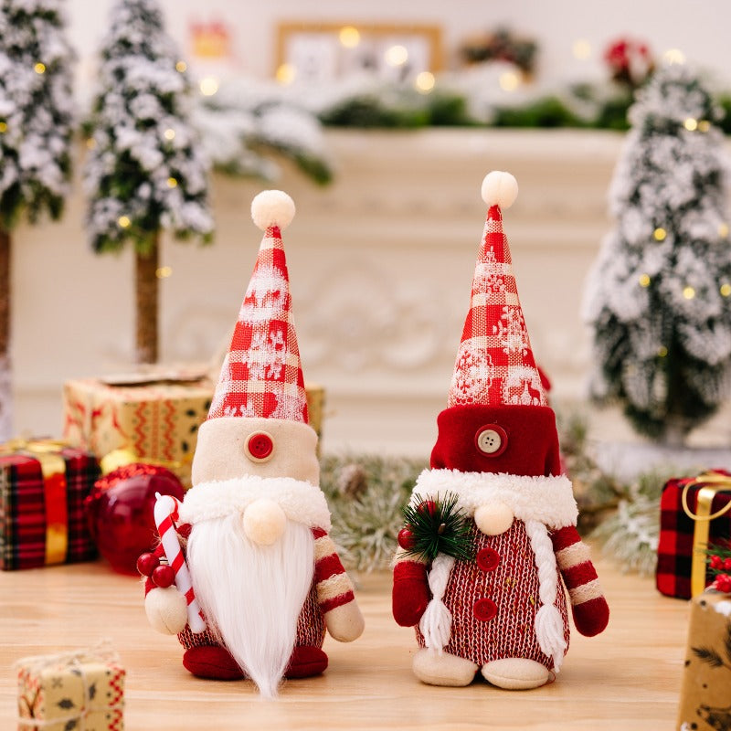 Christmas Gnome Plush Doll Ornaments