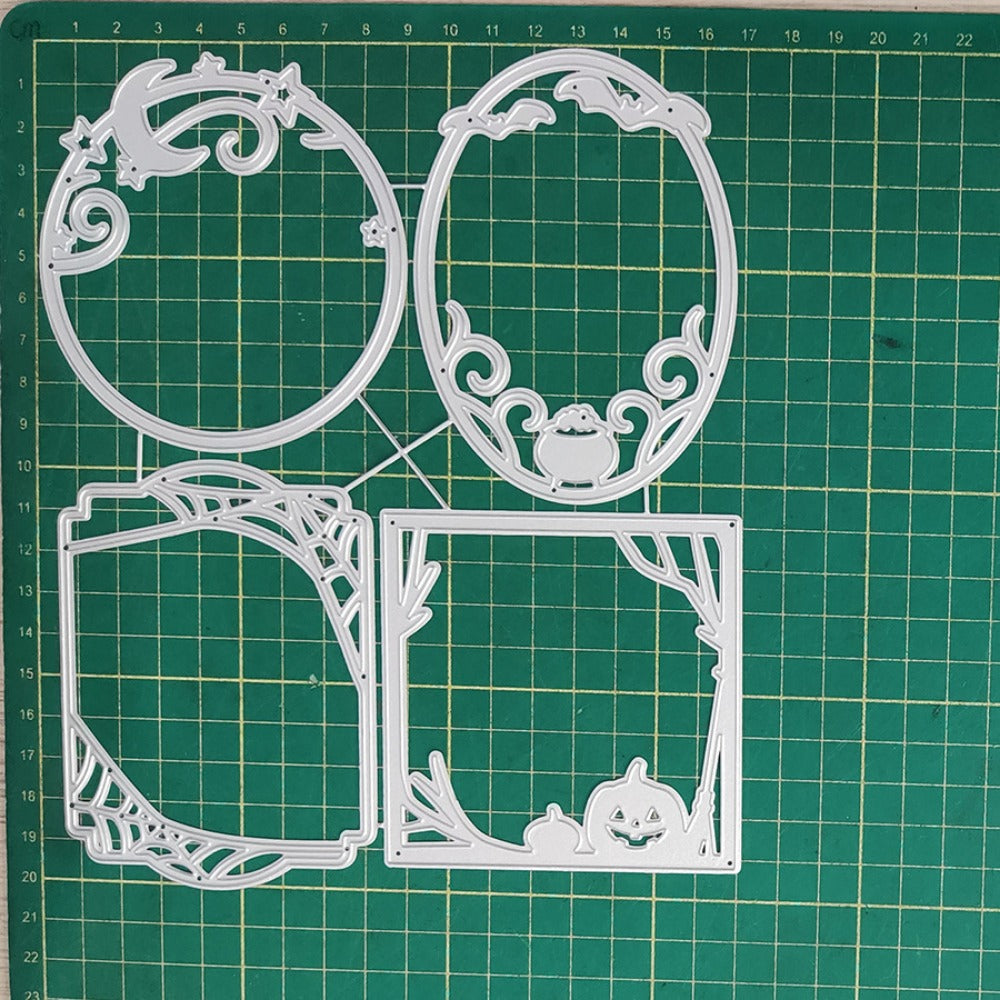 Four Halloween Background Frames Cutting Dies