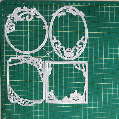 Four Halloween Background Frames Cutting Dies