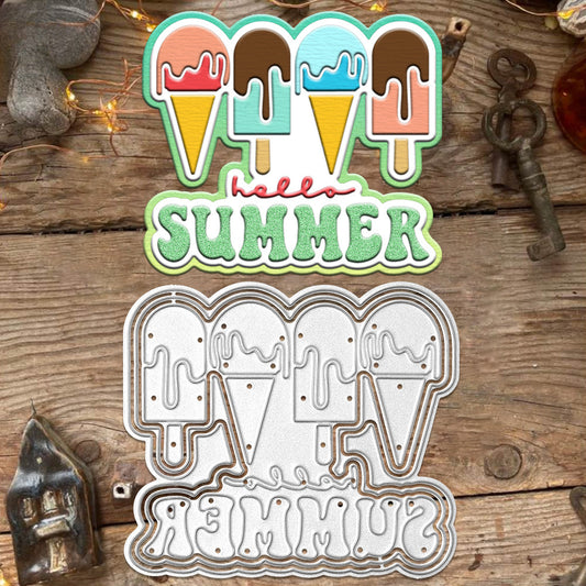 Summer Ice Cream Metal Cutting Dies