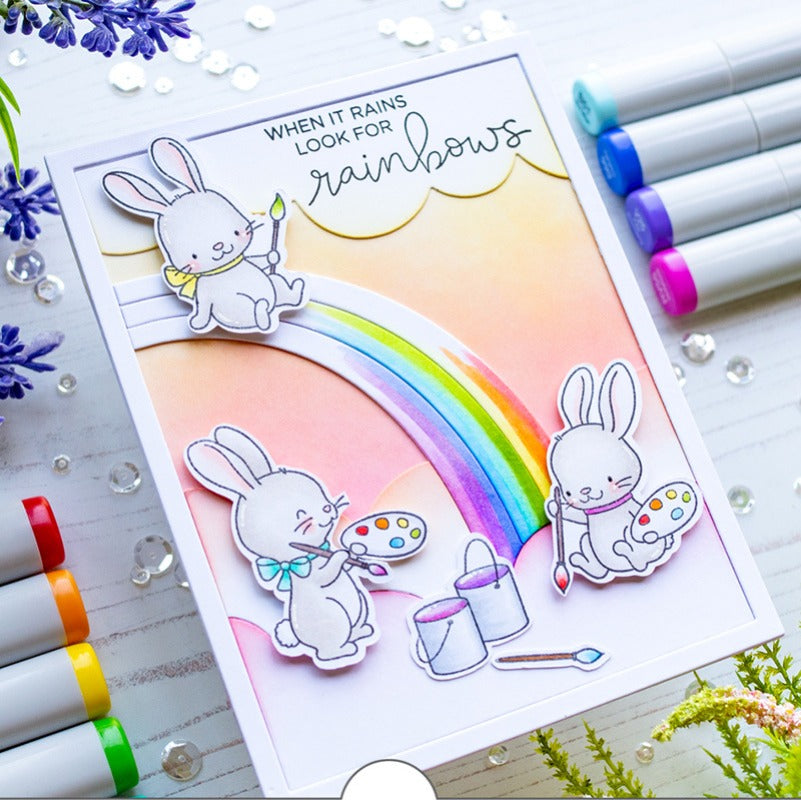 Easter Bunny and Eggs Dies & Stamps Set