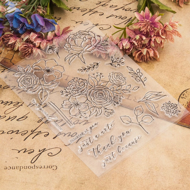 Flowers DIY Clear Stamps