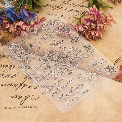 Flowers DIY Clear Stamps