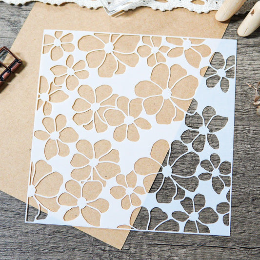 Flowers DIY Painting Hollow Stencil