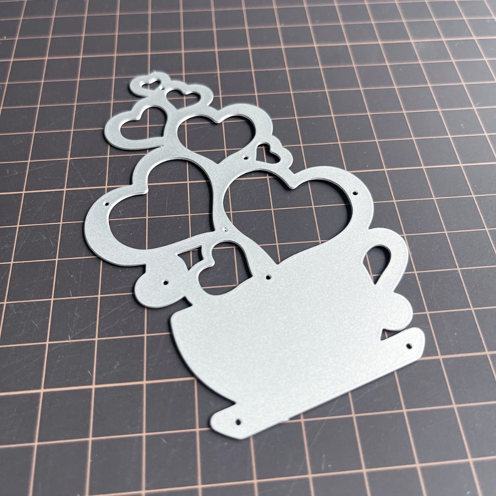 Valentine's Day Tea and Coffee Cup Cutting Dies