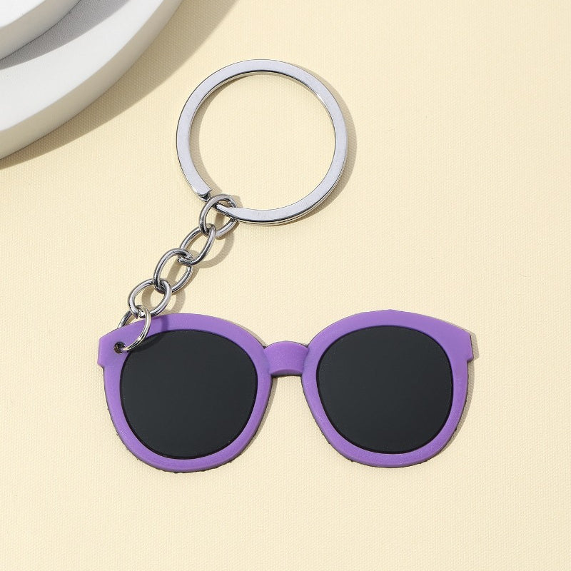 Cute Silicone Glasses Keychain