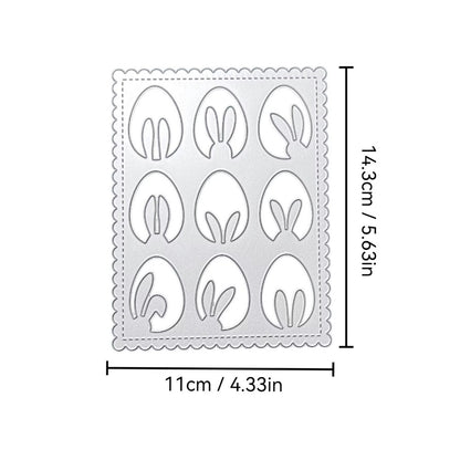 Easter Bunny Ear Eggs Background Board Cutting Dies