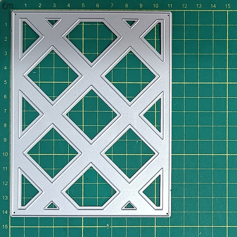 Rhombus Hollow Background Board Cutting Dies