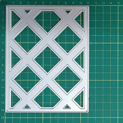 Rhombus Hollow Background Board Cutting Dies