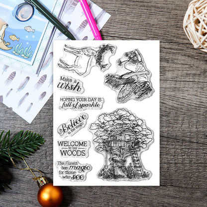 Tree House Fairy Dies & Stamps Set