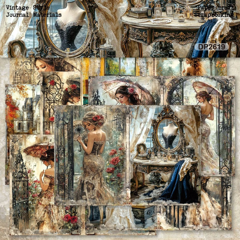 A5 Retro Beauty Journal Scrapbook Paper