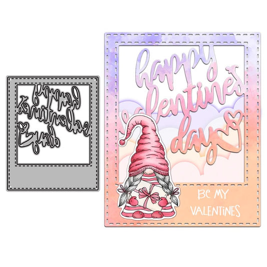 Valentine's Day Letters Background Frame Cutting Dies