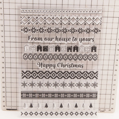 Christmas Long Waist Line Clear Stamps
