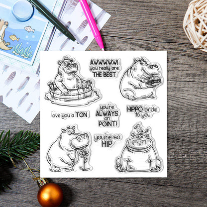 Hippo Daily Life Dies & Stamps Set
