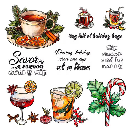 Christmas Theme Clear Stamps