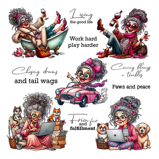 Fashionable Granny Clear Stamps