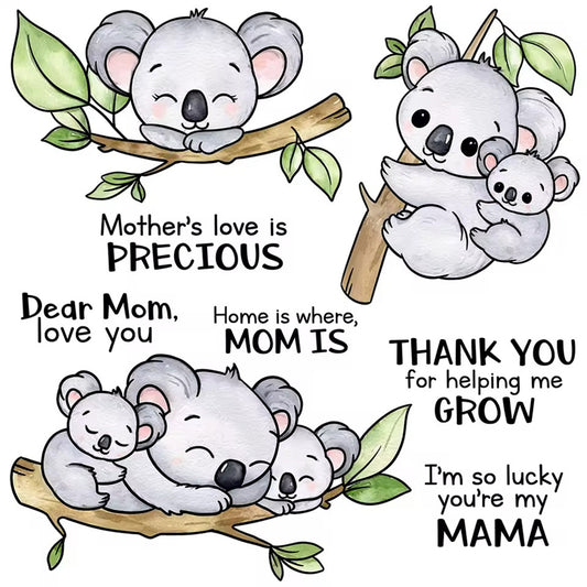 Cute Koala Dies & Stamps Set