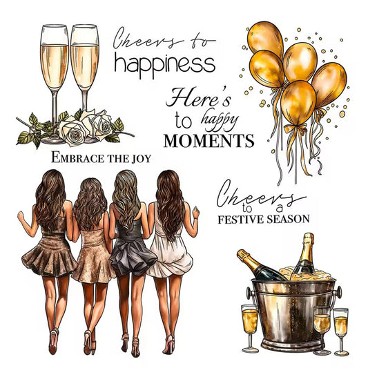 Party Girls Clear Stamps