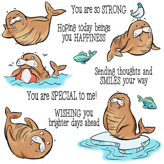 Cute Seals Dies & Stamps Set